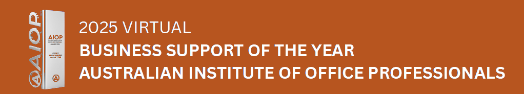 2025 Virtual Business Support of the Year, Australian Institute of Office Professionals